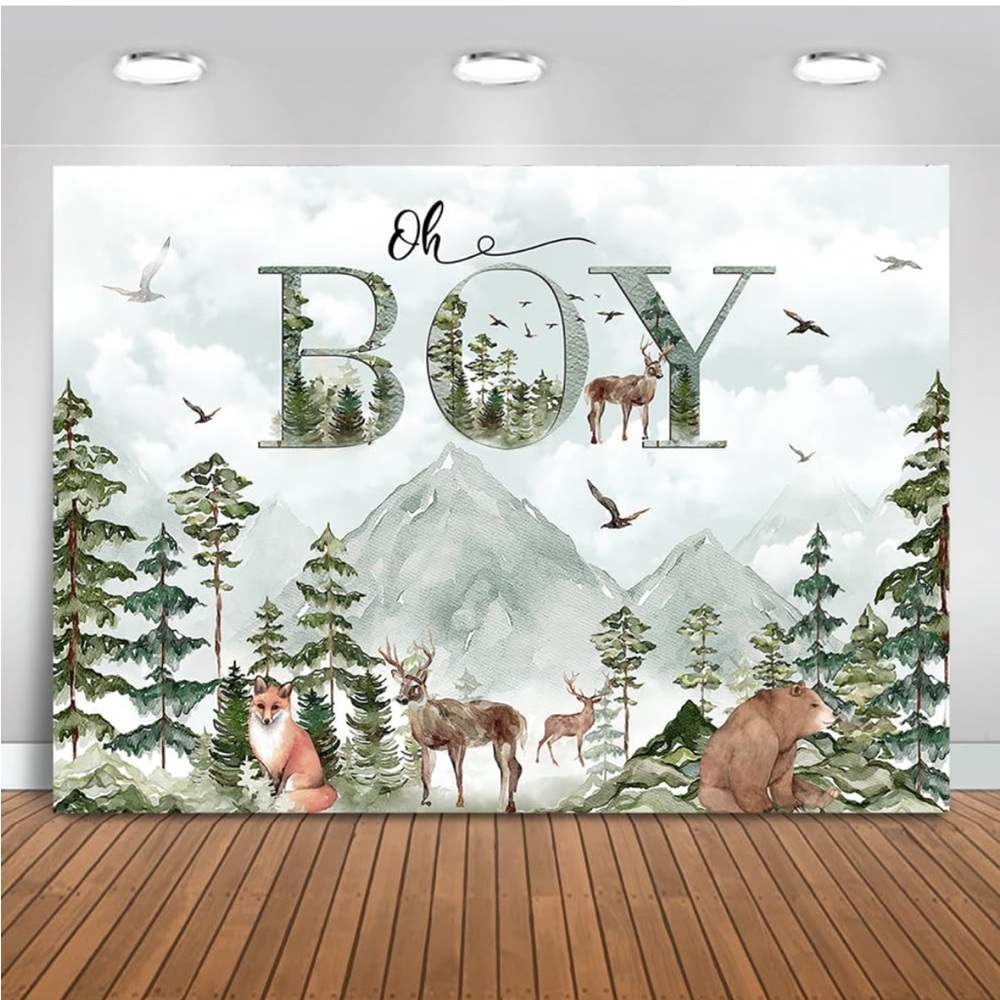 Woodlands theme back drop